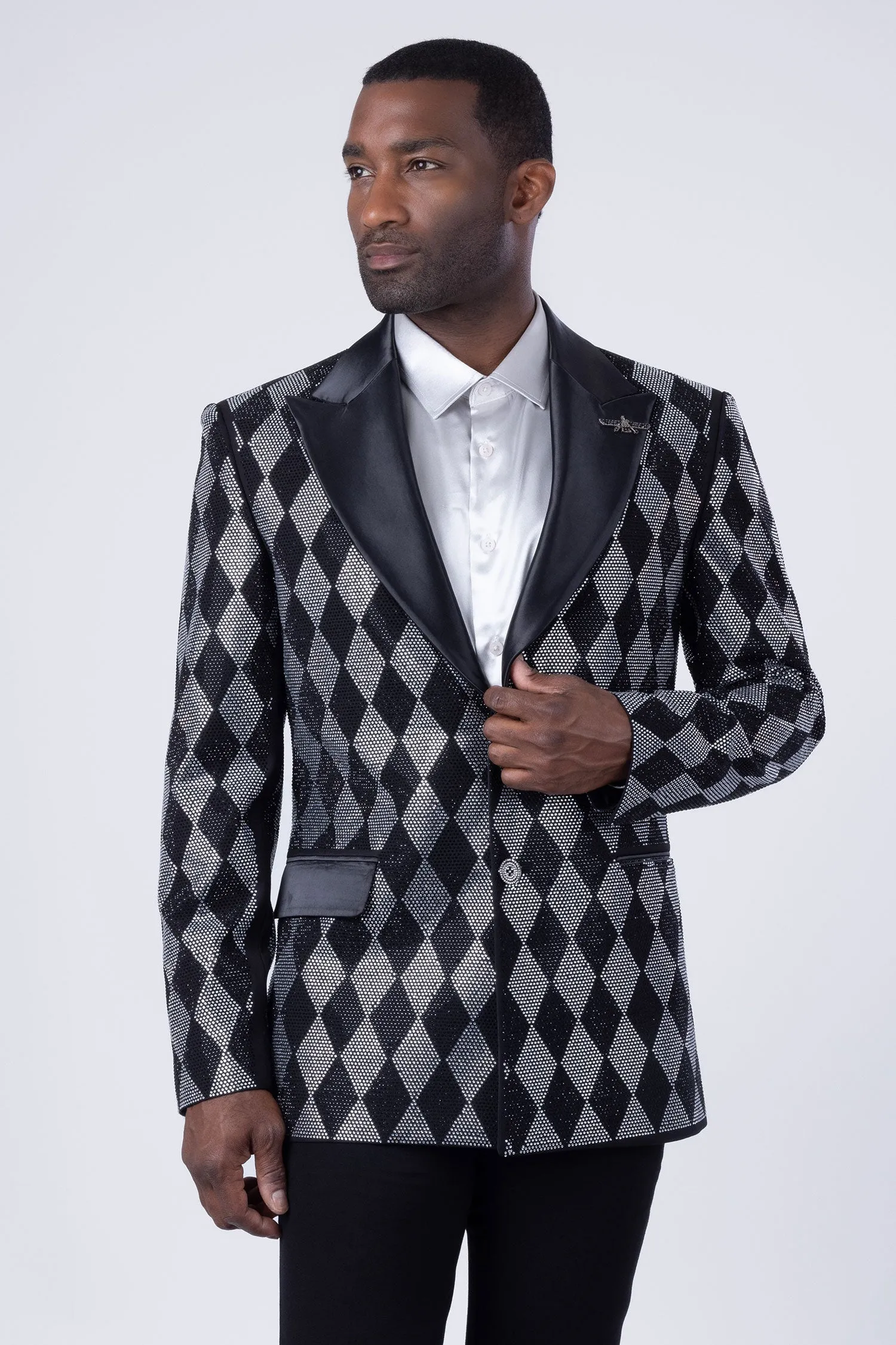 Torva Rhinestone Blazer