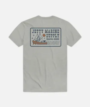 Trawler Tee - Heather Grey