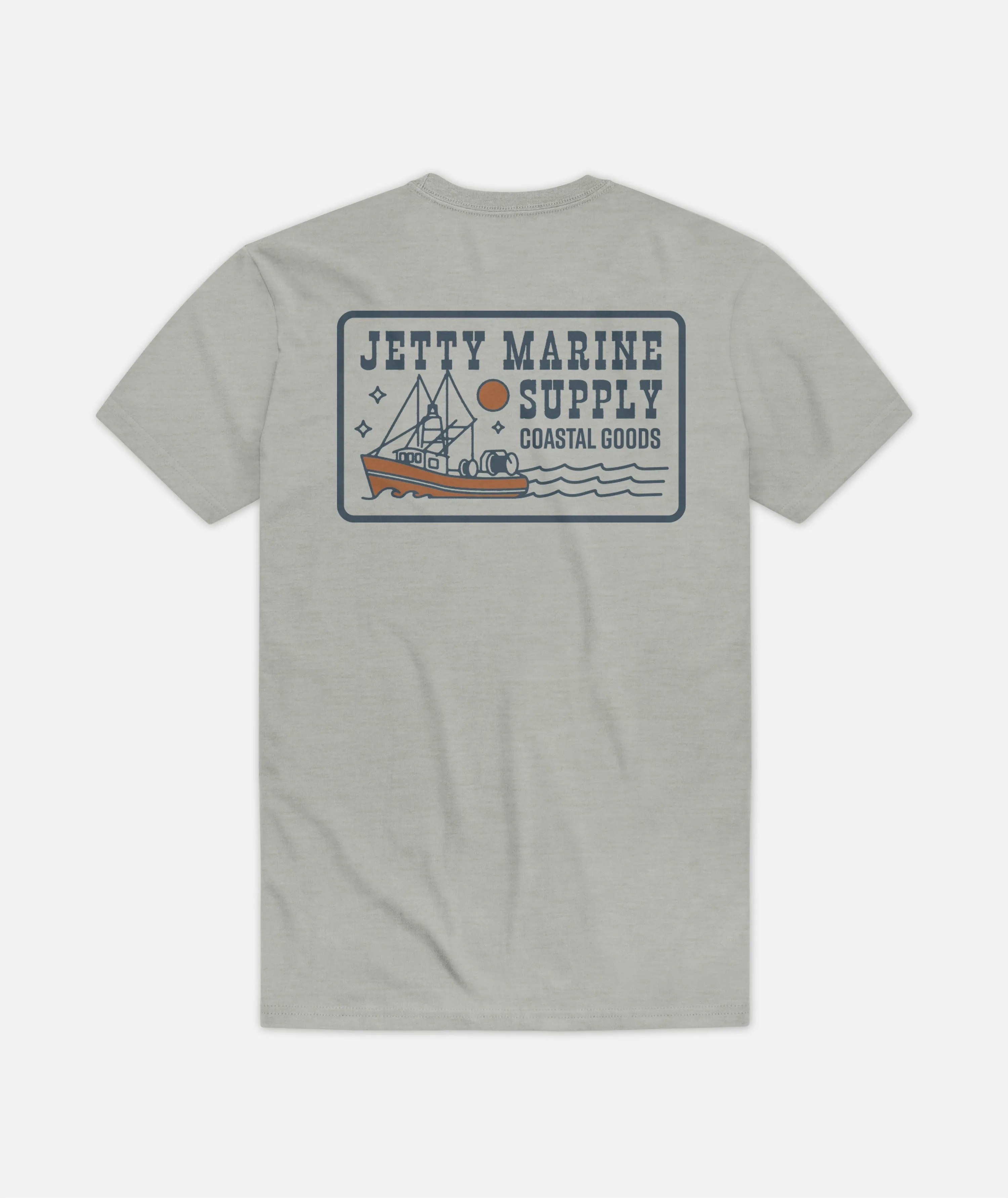 Trawler Tee - Heather Grey