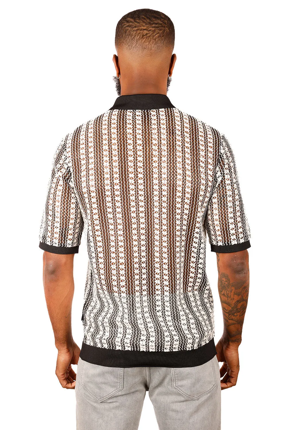 Twine Motif Polo Shirt
