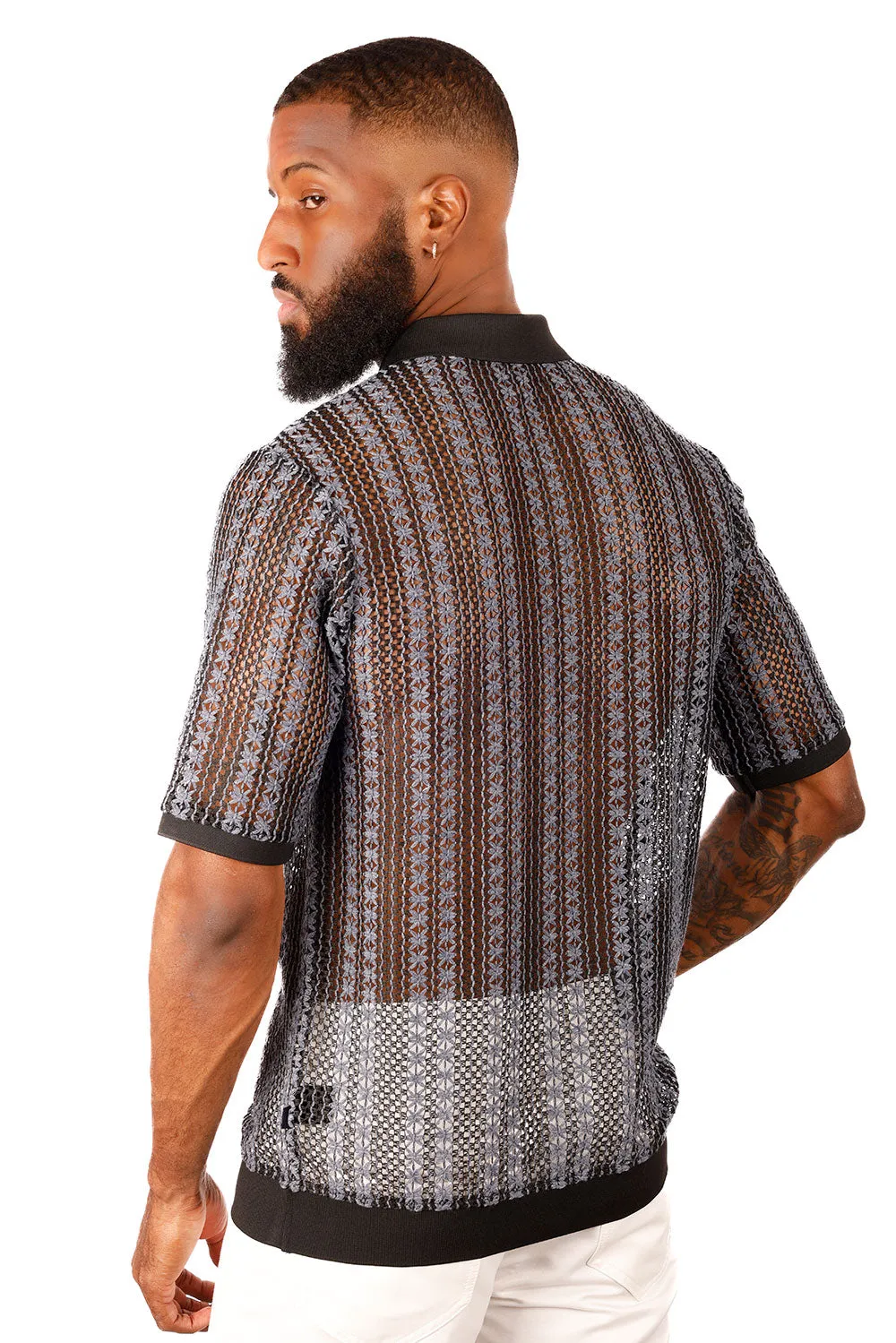 Twine Motif Polo Shirt