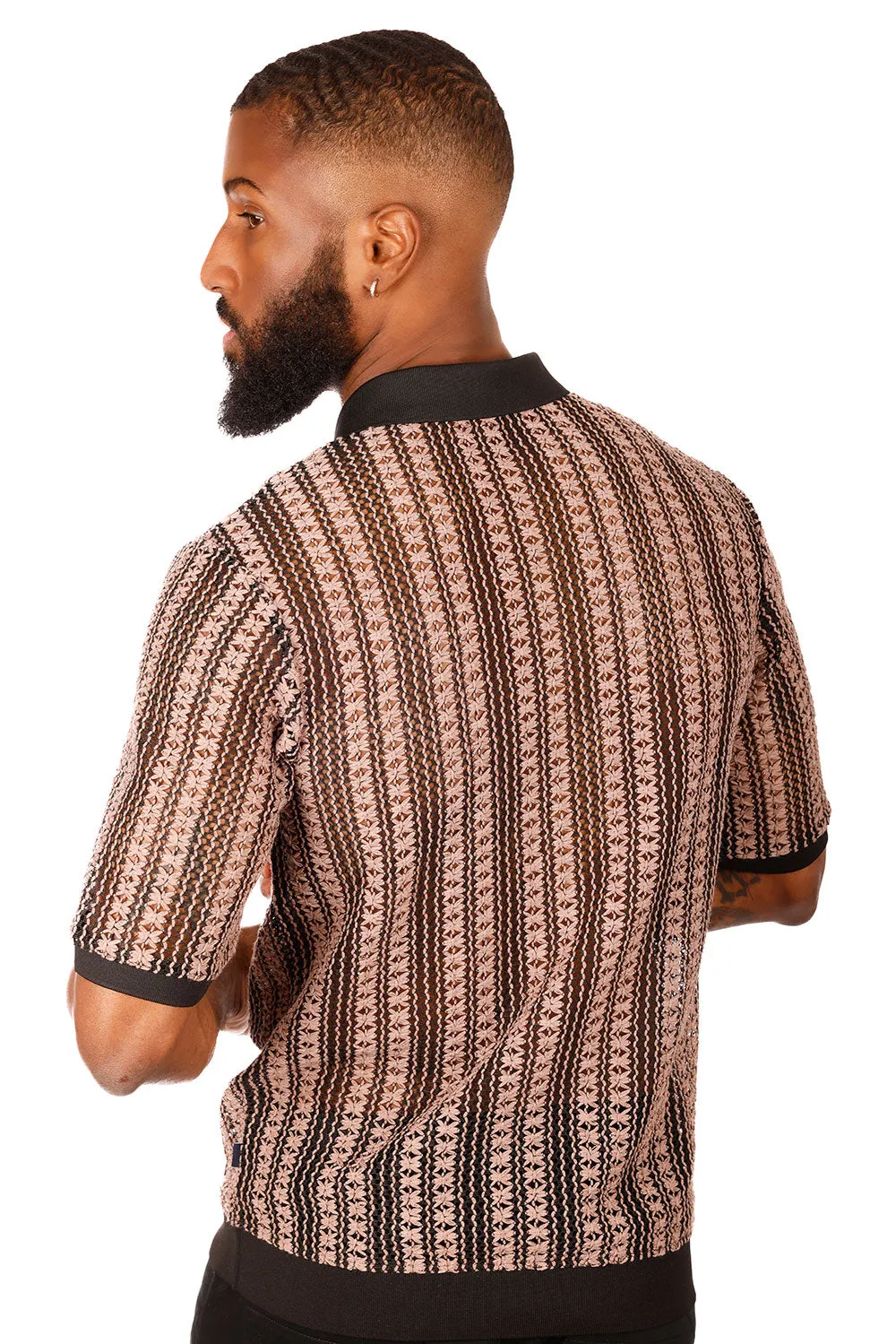 Twine Motif Polo Shirt