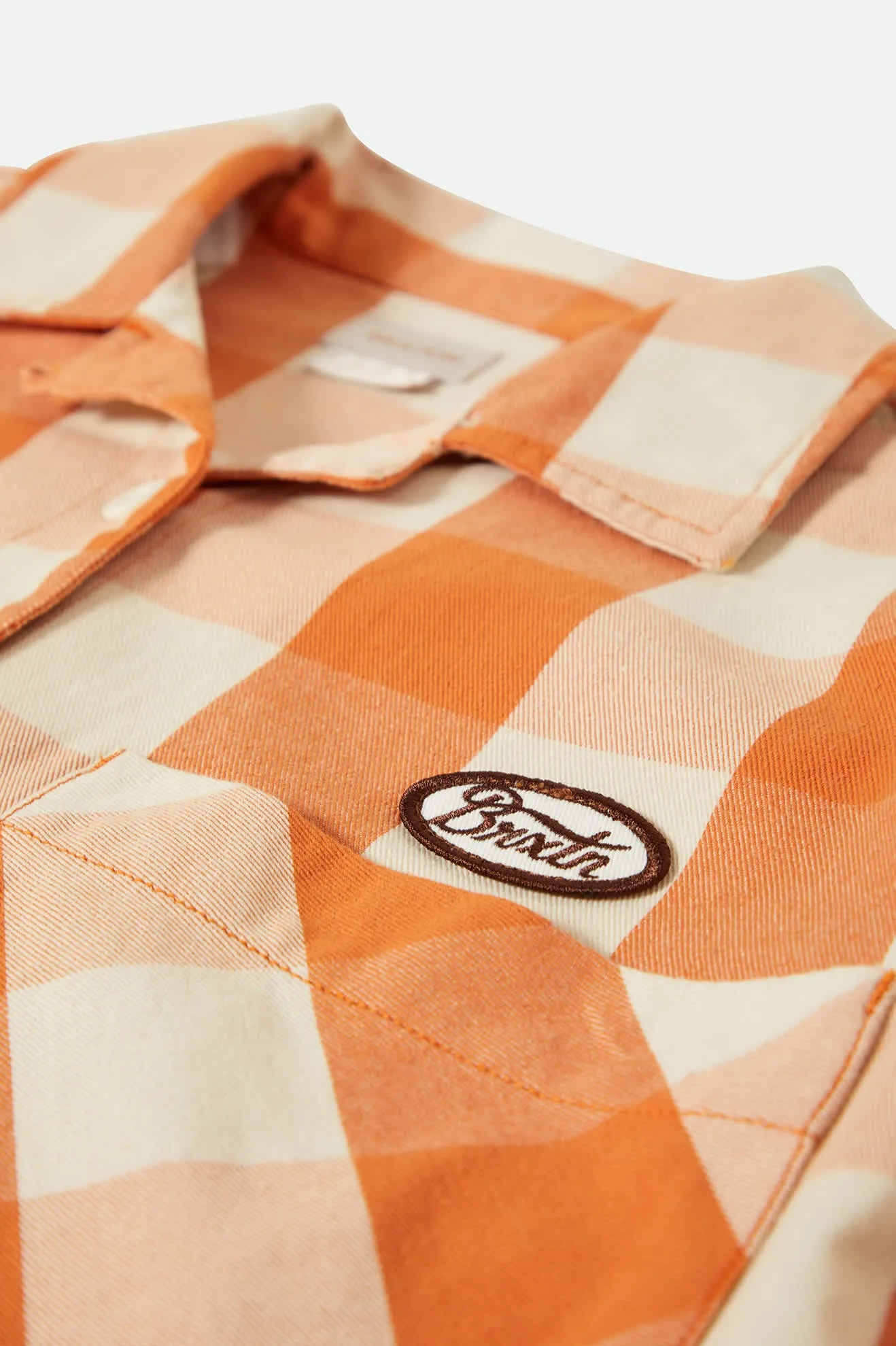 Utopia L/S Overshirt - Tangerine Gingham