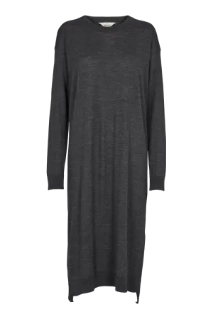 Vera Long Dress - Dark Grey Mel.