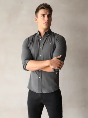 Vienna Slim Fit Shirt - Charcoal