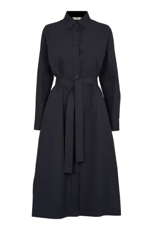 Vilde Pleat Dress - Black