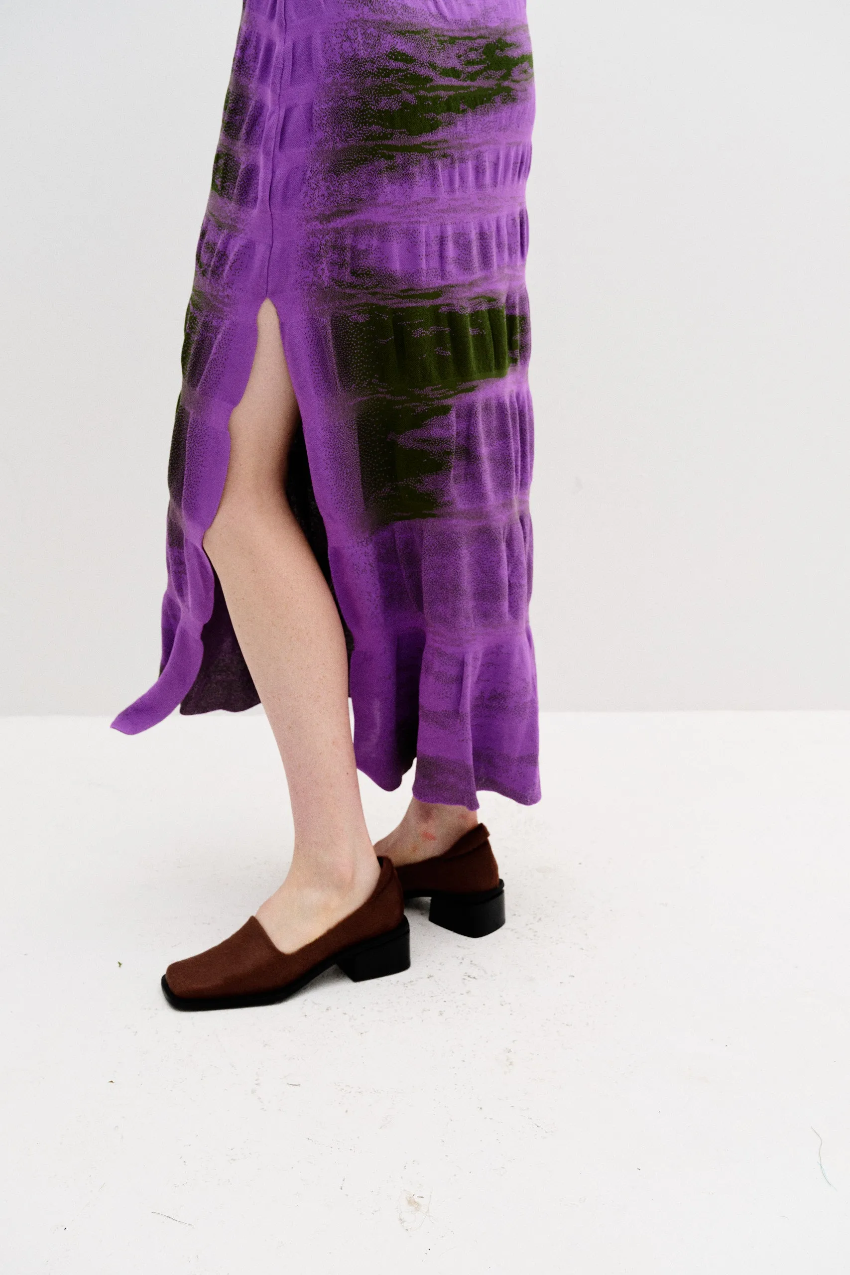 VINCA LAKE PRINT MAXI DRESS
