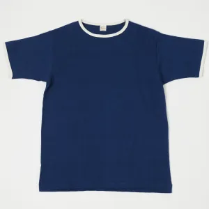 Warehouse & Co 4059 Ringer Tee - Navy/Cream