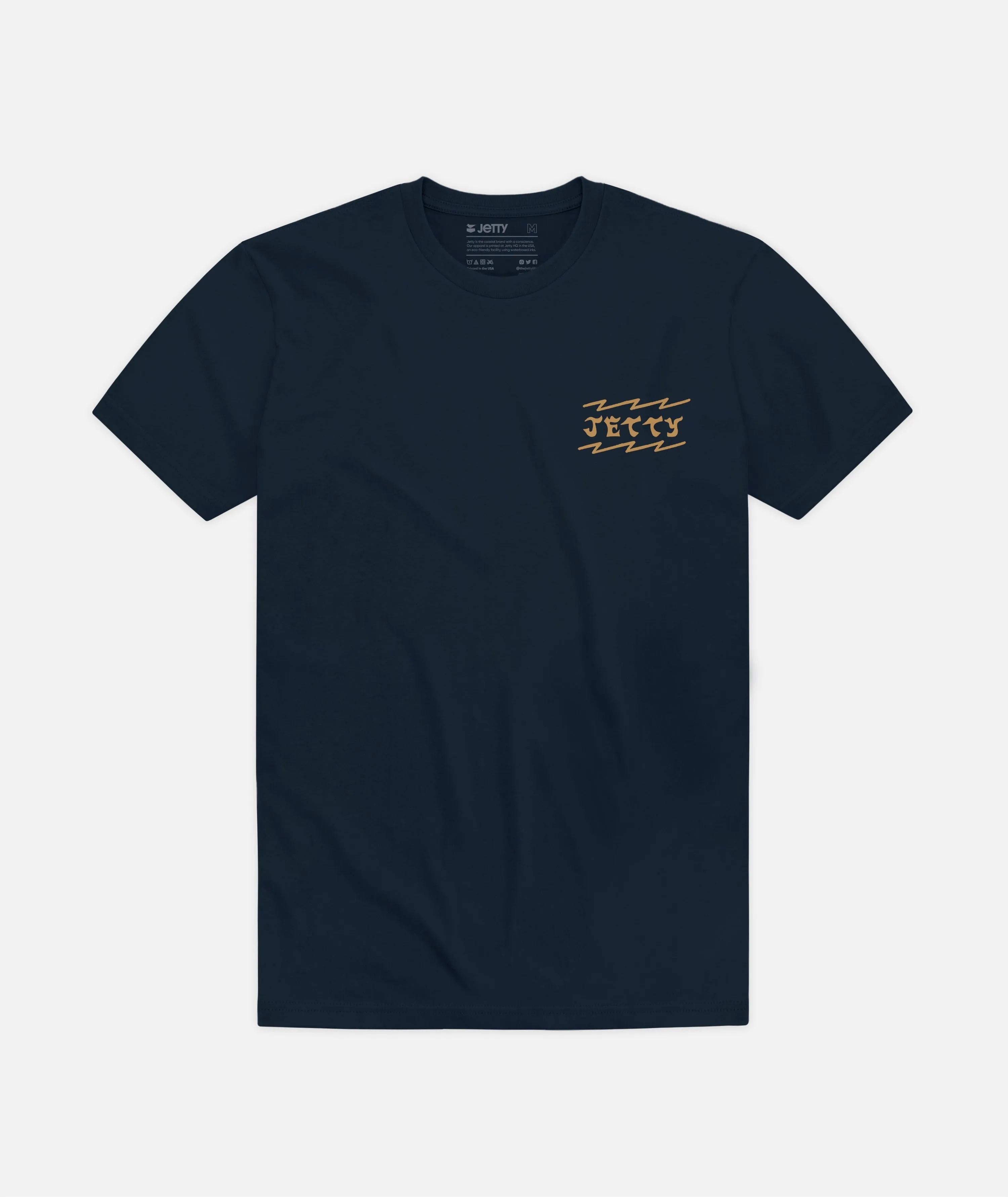 Wave Snake Tee - Navy