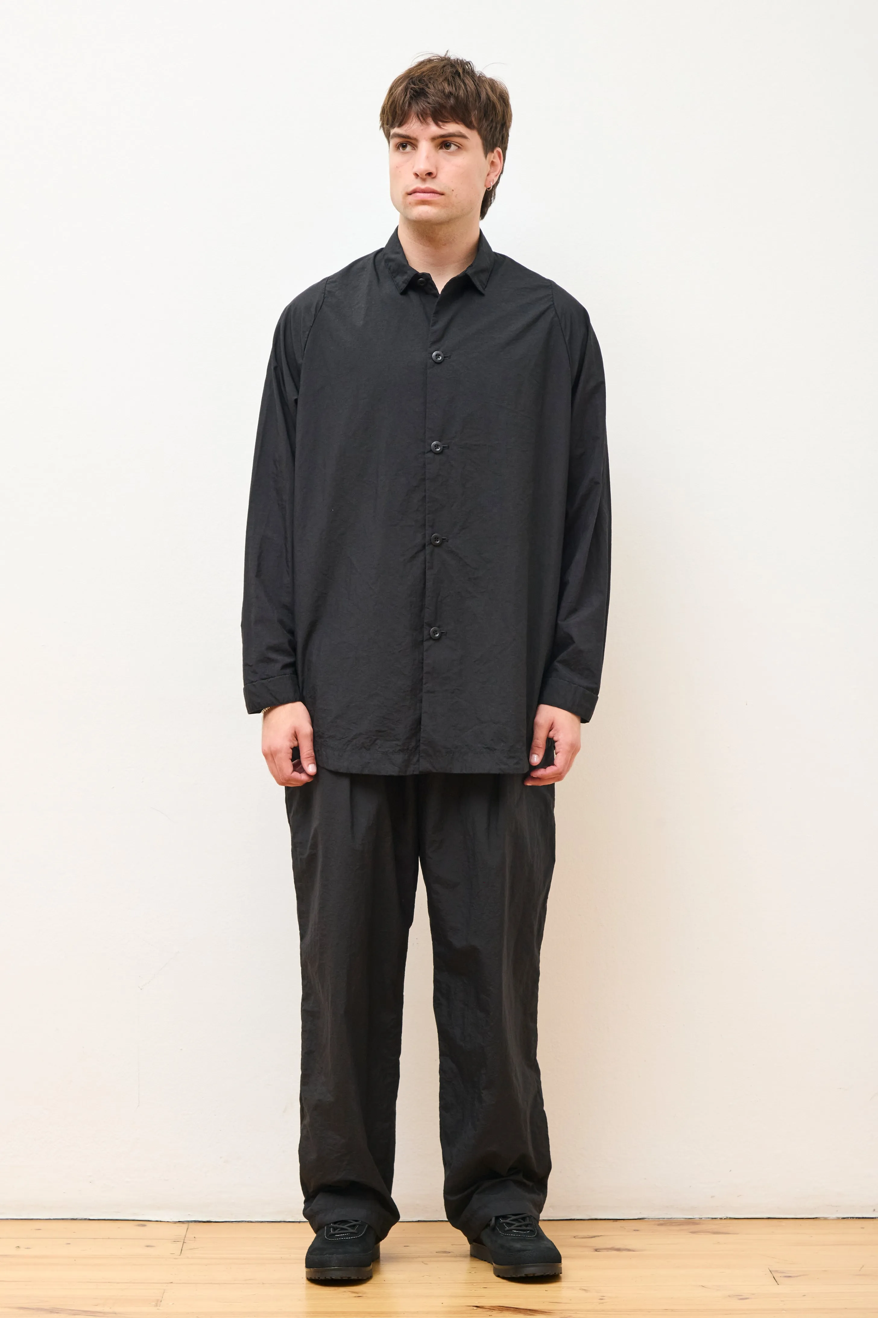 Wide Shirt Packable Black