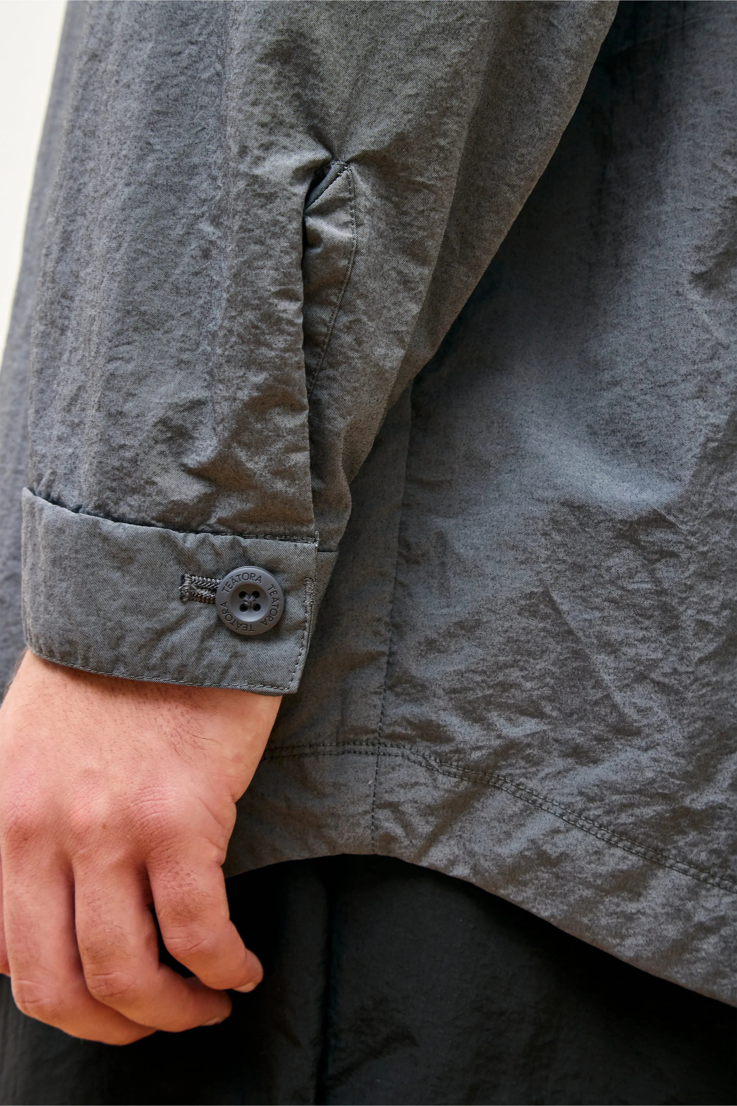 Wide Shirt Packable Gray