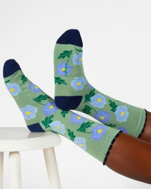 Womens Birth Flower Sock - Chrysanthemum