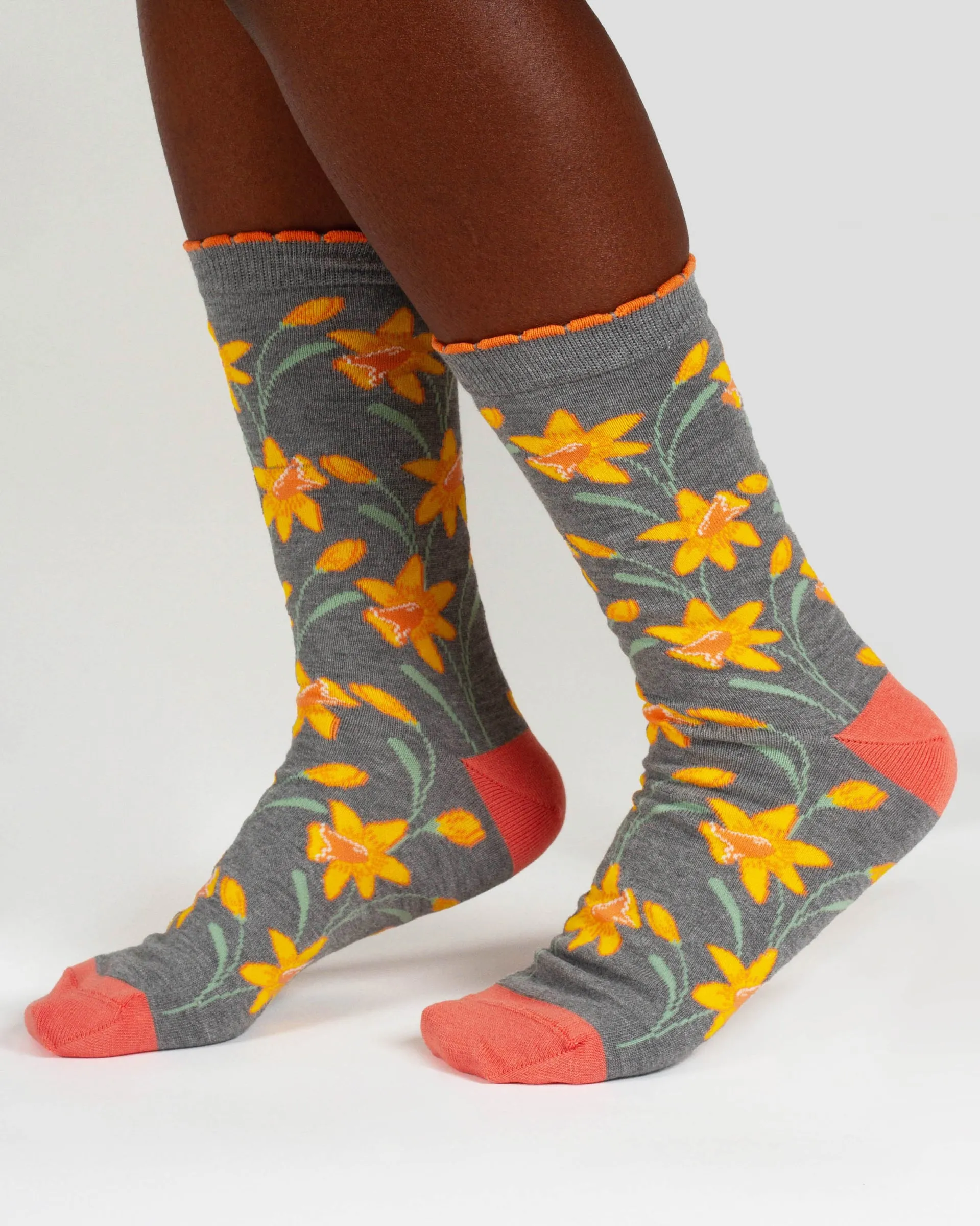 Womens Birth Flower Sock - Daffodil