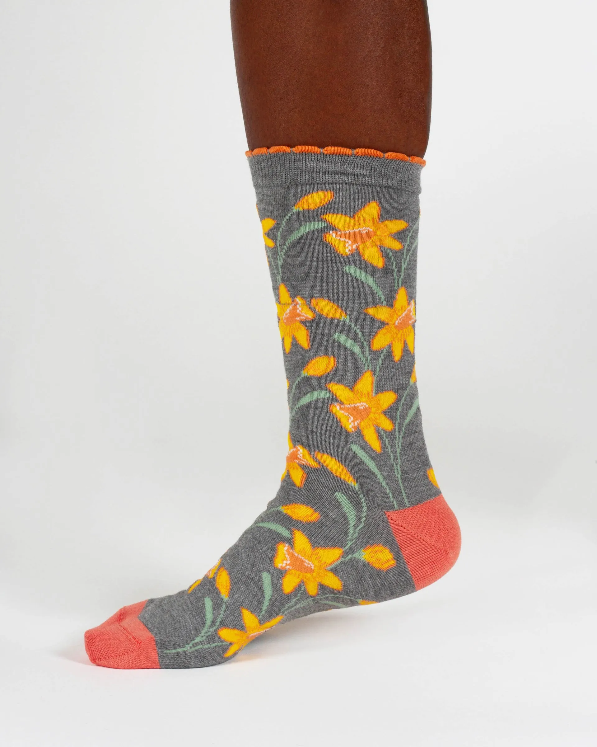 Womens Birth Flower Sock - Daffodil