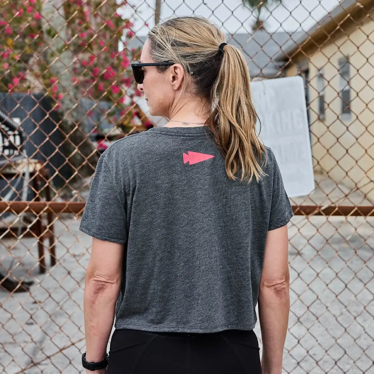 Women's Cropped Tee - Poly-Blend