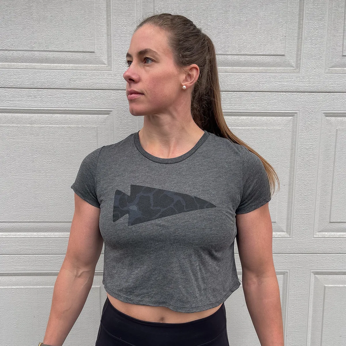 Women's Cropped Tee - Poly-Blend
