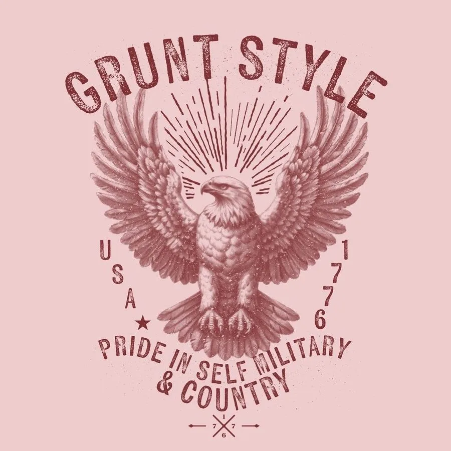 Women's Ethos Eagle V-Neck - Light Pink